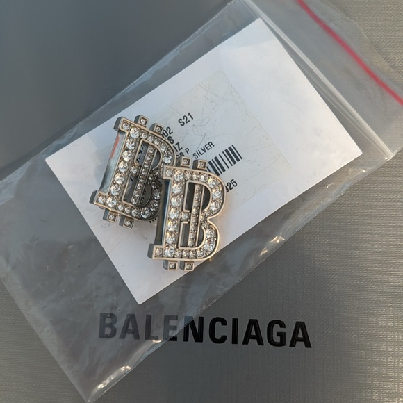 Balenciaga B Coin Earring Authentic 💎 - Picture 4 of 5